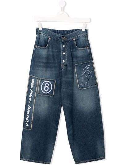MM6 KIDS джинсы с логотипом