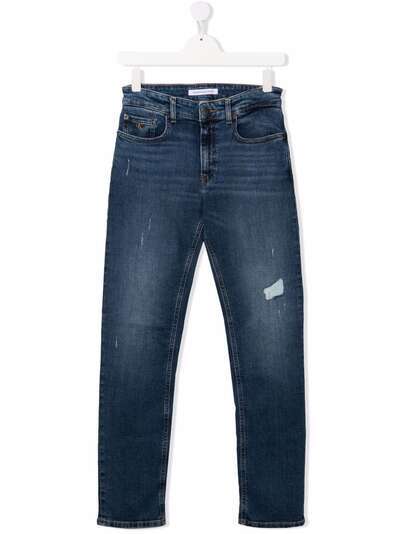 Calvin Klein Kids джинсы с прорезями