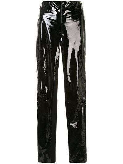 Karl Lagerfeld лакированные брюки