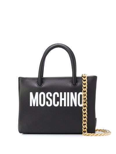 Moschino сумка-шопер с логотипом