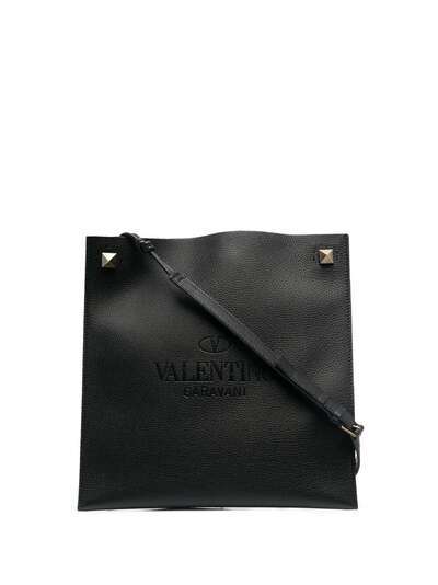Valentino Garavani сумка-мессенджер с тисненым логотипом