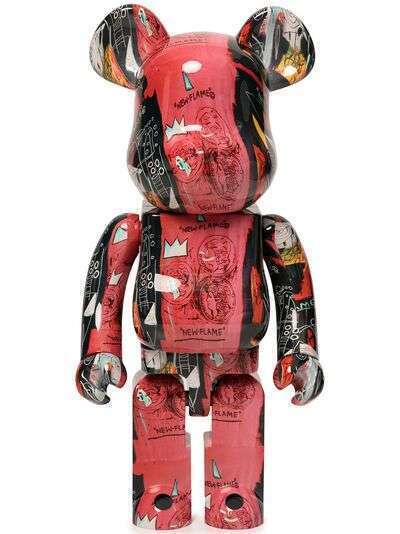 Medicom Toy фигурка BE@RBRICK Andy Warhol x Jean-Michel Basquiat #1 1000%