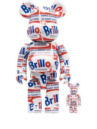 Medicom Toy фигурки Andy Warhol Brillo 100% + 400% из коллаборации с Be@rbrick