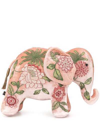 Anke Drechsel мягкая игрушка в виде слона с вышивкой