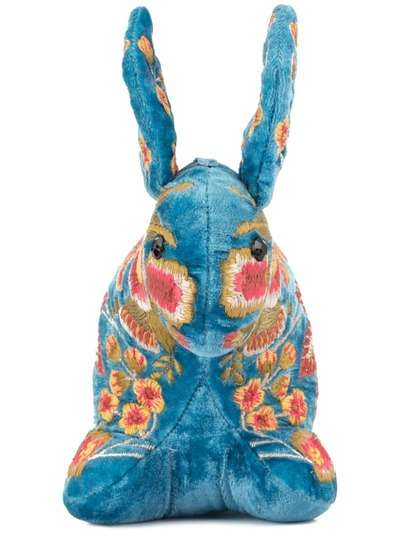 Anke Drechsel мягкая игрушка в форме кролика с вышивкой