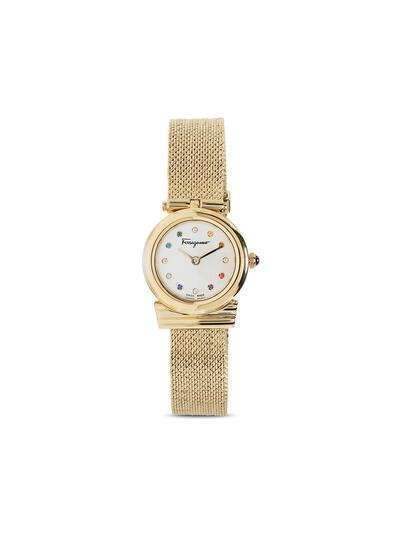 Salvatore Ferragamo Watches кварцевые наручные часы 22 мм с декором Gancini