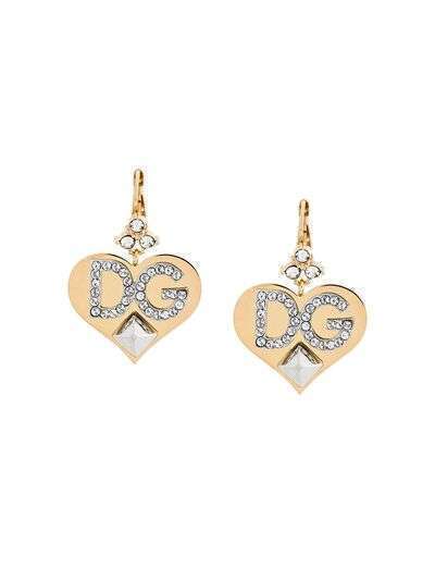 Dolce & Gabbana серьги в форме сердец