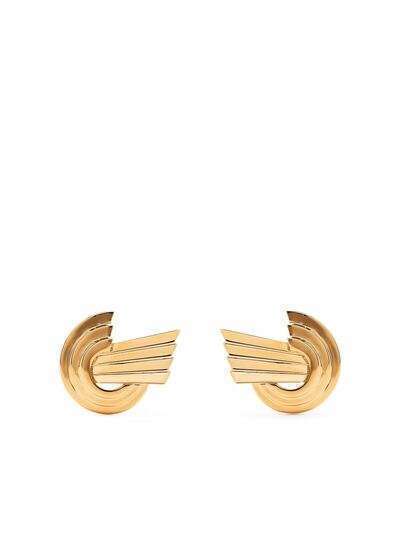 LEDA MADERA Meryl geometric stud earrings