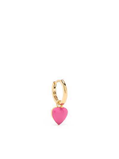 Wilhelmina Garcia серьга-кольцо с подвеской в форме сердца