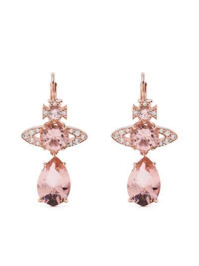 Vivienne Westwood crystal orb drop earrings