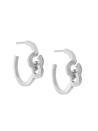 Wouters & Hendrix Technofossils hammered Link hoops