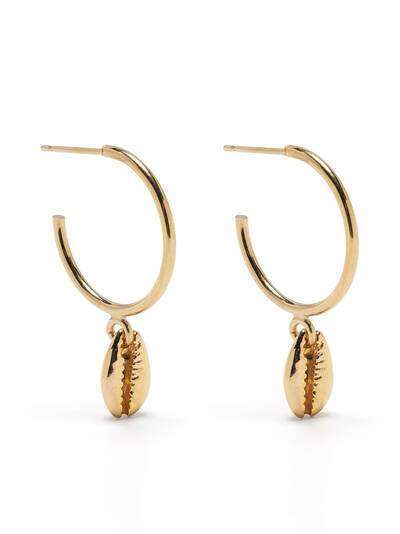Isabel Marant shell small hoop earrings