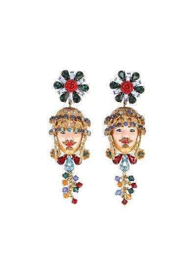 Dolce & Gabbana декорированные серьги-подвески