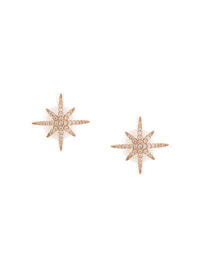 APM Monaco серьги-гвоздики в форме звезд с жемчужной застежкой