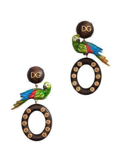 Dolce & Gabbana серьги-подвески с логотипом