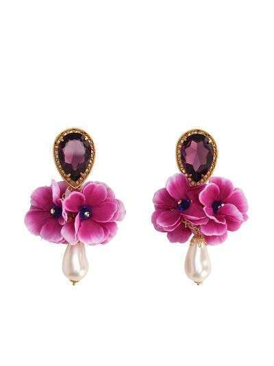 Dolce & Gabbana серьги-клипсы в виде цветов