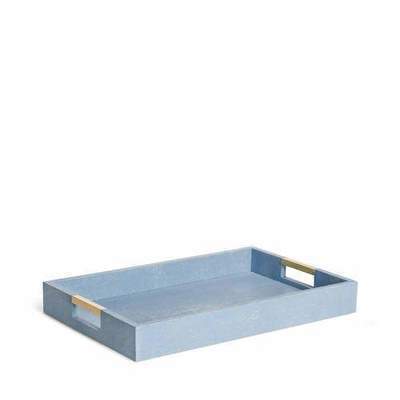 Modern Shagreen Blue Поднос Aerin