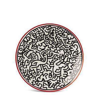 Keith Haring Тарелка декоративная Pattern Ligne Blanche