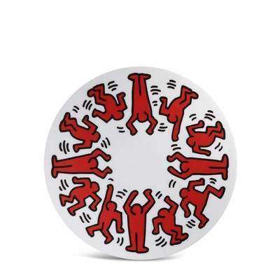 Keith Haring Тарелка декоративная Red on White Ligne Blanche