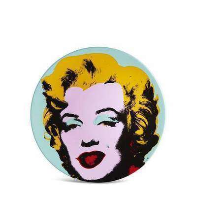 Andy Warhol Тарелка декоративная Blue Marilyn Ligne Blanche