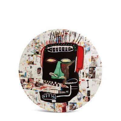 Jean-Michel Basquiat Тарелка декоративная Glenn Ligne Blanche