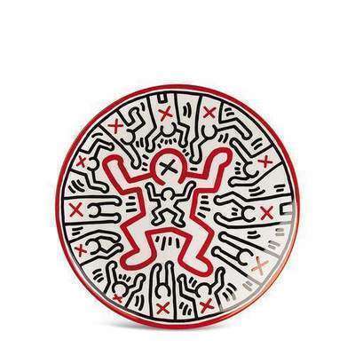 Keith Haring Тарелка декоративная Plate 1 Ligne Blanche