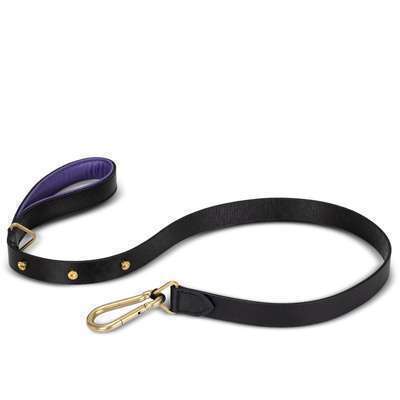 Black Purple Brass Wide Поводок для собак Buster + Punch