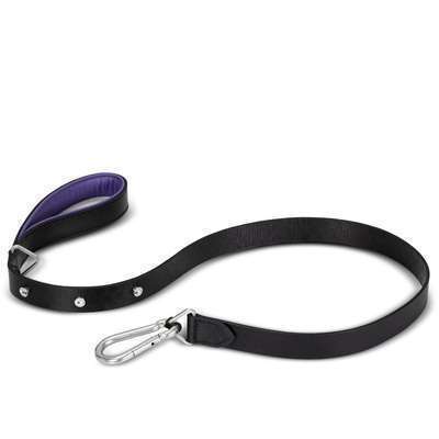 Black Purple Steel Wide Поводок для собак Buster + Punch