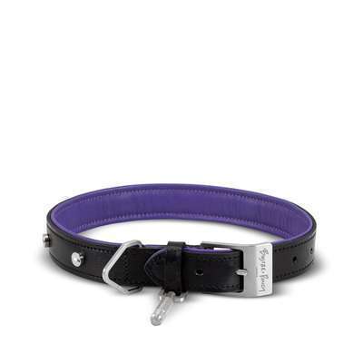Black Purple Steel Ошейник для собак L Buster + Punch