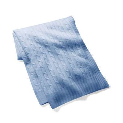 Cable Polo Cashmere Heathered Blue Плед Ralph Lauren Home