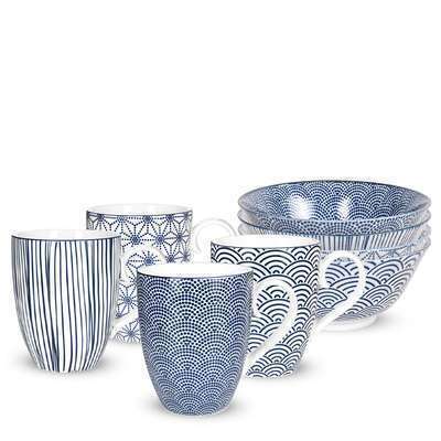 Nippon Blue Breakfast Сервиз на 4 персоны Tokyo Design