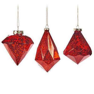 Red Diamond Набор из 3 новогодних украшений Goodwill
