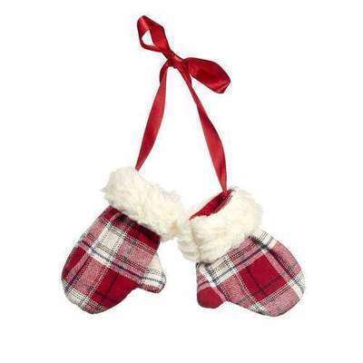 Tartan Mittens Набор из 6 новогодних украшений Goodwill