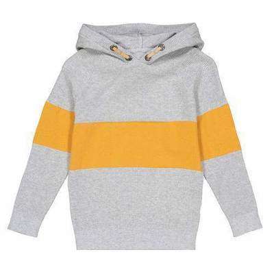 Пуловер-свитшот с капюшоном с контрастной полоской 3-12 лет LA REDOUTE COLLECTIONS 350136087