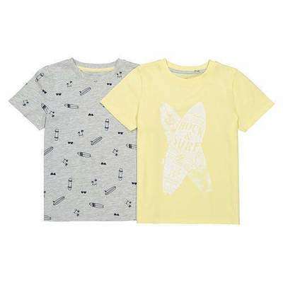 Комплект из 2 футболок с рисунком, знак Oeko-Tex, 3-12 лет LA REDOUTE COLLECTIONS 350134853