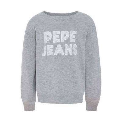 Пуловер с вышивкой и вырезом круглым  из тонкого трикотажа, 8-16 лет PEPE JEANS 350146705