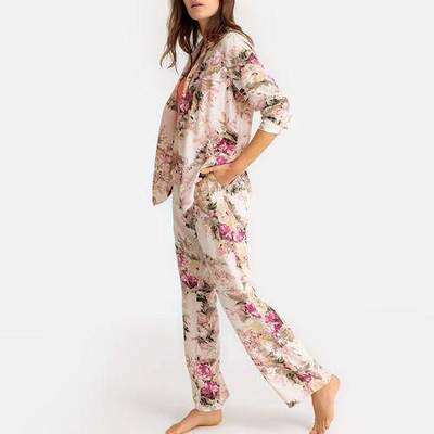 Пижама-рубашка с длинными рукавами с цветочным принтом LA REDOUTE COLLECTIONS 350130529