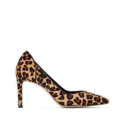 Туфли кожаные с V-образным вырезом и леопардовым принтом Premium LA REDOUTE COLLECTIONS 350146594