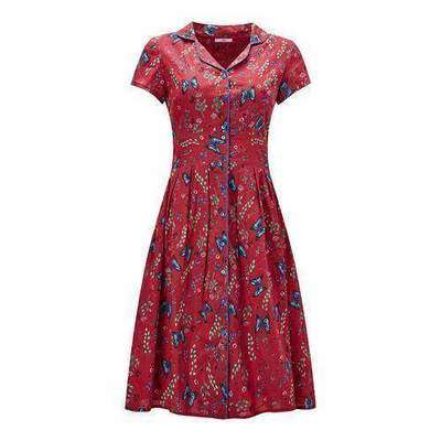 Платье-рубашка расклешенное с цветочным рисунком JOE BROWNS 350151964