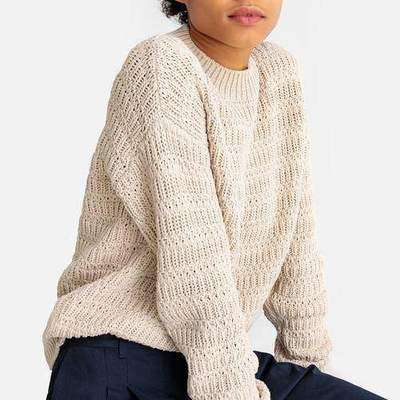 Пуловер из плотного трикотажа с круглым вырезом LA REDOUTE COLLECTIONS 350135112