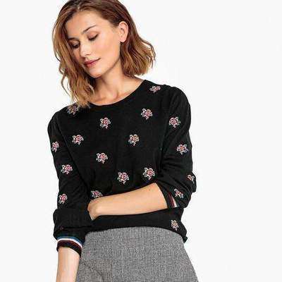 Пуловер с круглым вырезом и цветочной вышивкой PEPPINO SUNCOO 350127997