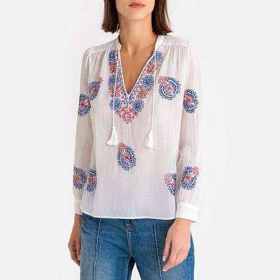 Блузка с тунисским вырезом с вышивкой RYMA ANTIK BATIK 350145939