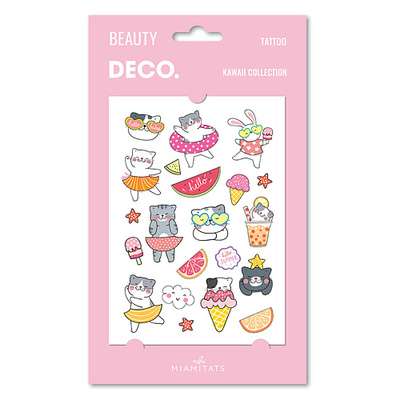 DECO. Татуировка для тела KAWAII COLLECTION by Miami tattoos переводная Hello