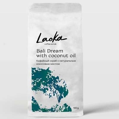 LAOKA LAOKA BALI DREAM Кофейный скраб для тела с натуральным кокосовым маслом