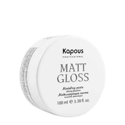 KAPOUS Моделирующая паста для волос сильной фиксации "Matt Gloss" 100