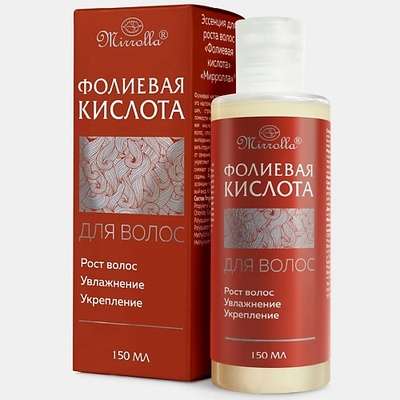 MIRROLLA Эссенция для роста волос "Фолиевая кислота" с витамином В9 150