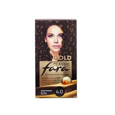 FARA Стойкая крем краска для волос Fara Classic Gold