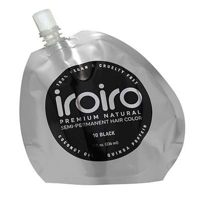 IROIRO Семи-перманентный краситель для волос 10 BLACK Черный