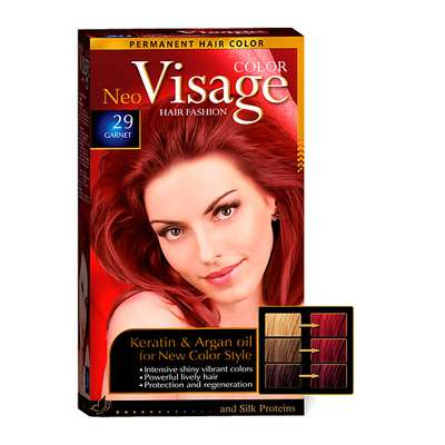 VISAGE COLOR HAIR FASHION Краска для волос Интенсивно красный Intensive Red 34