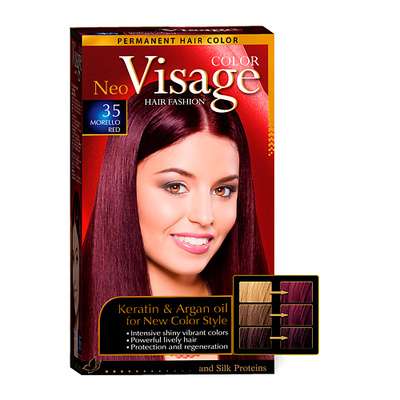 VISAGE COLOR HAIR FASHION Краска для волос Интенсивно красный Intensive Red 34